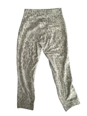 lululemon athletica Align Women’s Gray Animal Print Cropped Leggings